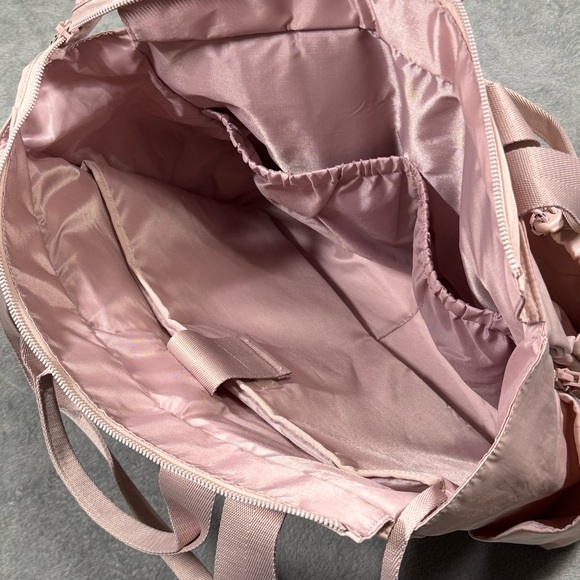 Beis The Sport Carryall Atlas Pink Gym Travel Laptop Tote Multi Pocket Bag - Picture 8 of 14